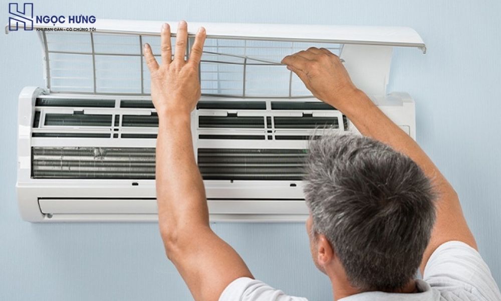 Dàn lạnh điều hòa sau khi được vệ sinh sạch sẽ, tăng hiệu quả làm mát