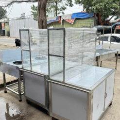 Tủ Bán Hàng Inox Cũ Có Kính
