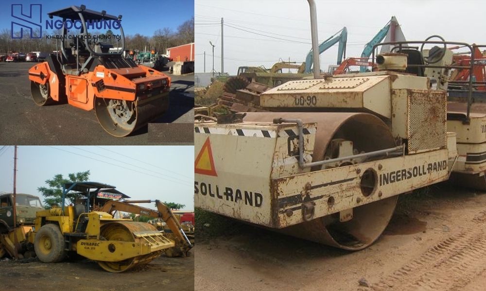 Các Loại Xe Lu Cũ Phổ Biến Trên Thị Trường