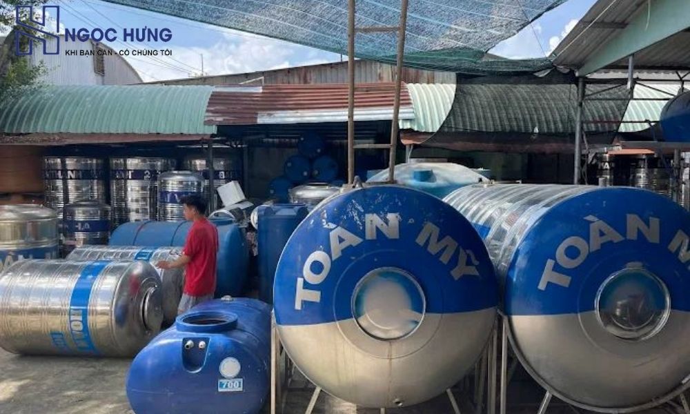 Thanh Lý Bồn Nước Cũ Số Lượng Lớn Tại Chung Cư Thanh Xuân